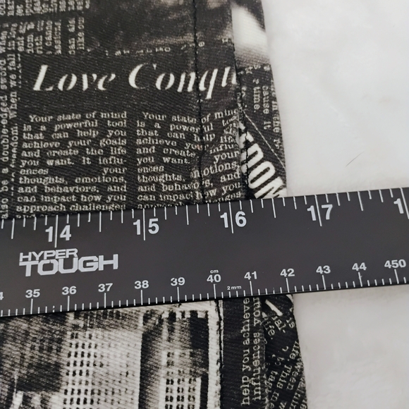 Windsor Newspaper Print Mini Skirt Bodycon Large Y2K Indie San Francisco NWT N - Picture 3 of 5